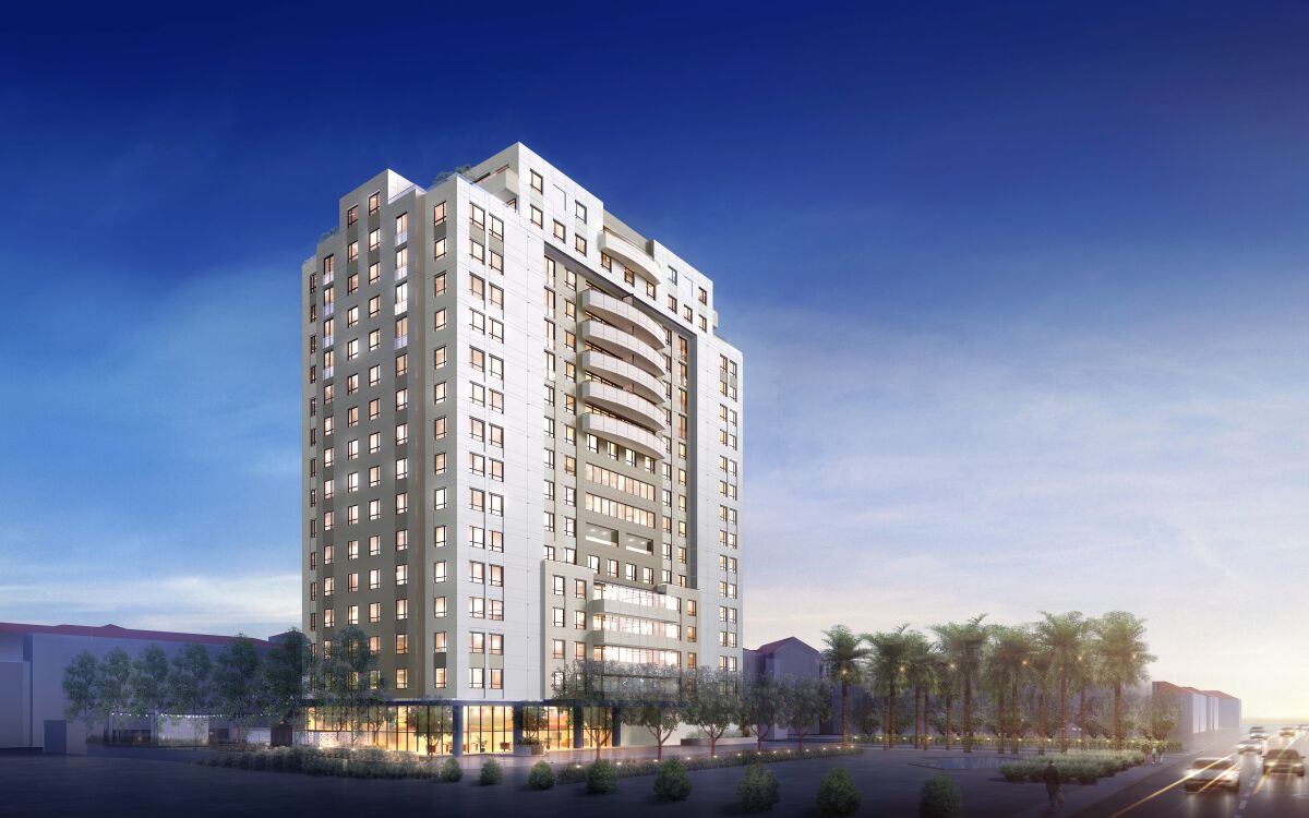 A rendering of the Belmont Village La Jolla senior living center.