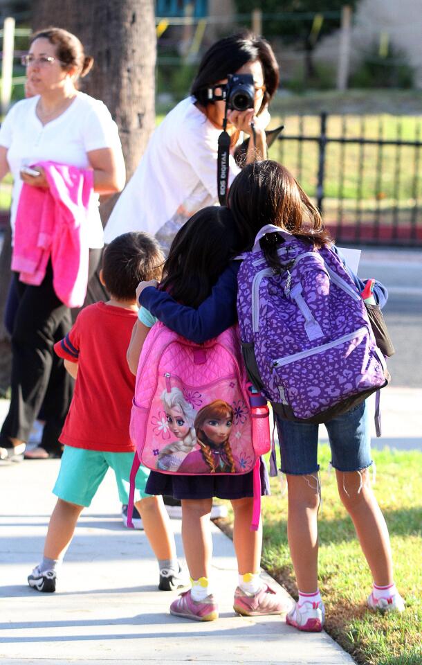 Photo Gallery: First day of school at Mark Keppel Visual and Performing Arts Magnet School in Glendale