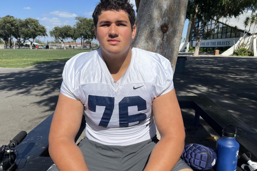 Raymond Pulido is a 6-foot-7, 350-pound senior offensive lineman at St. John Bosco,