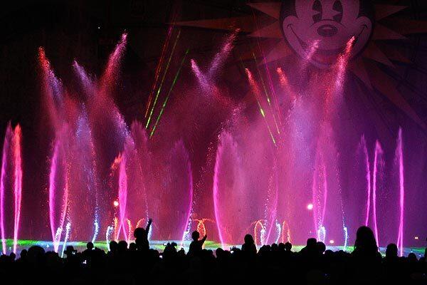 World of Color lights up Paradise Bay Lagoon at Disney's California Adventure Park in Anaheim. The attraction, which opened June 11, is part of a $1-billion makeover designed to breathe life into the struggling 55-acre amusement park.