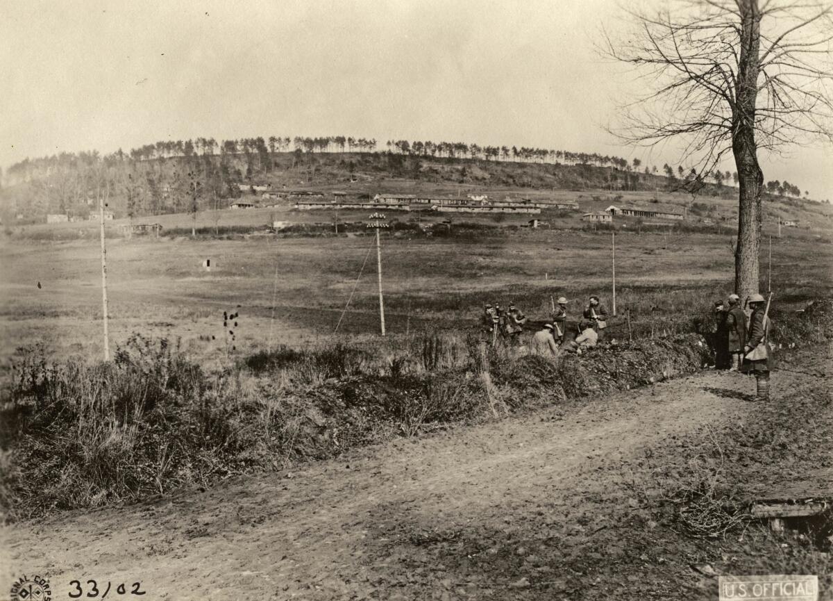 Nov. 12, 1918: Hill No. 356, outside of Gibercy, France, is shown. The spot marks where some members of the 79th Infantry Division stopped when the armistice ending World War I went into effect.