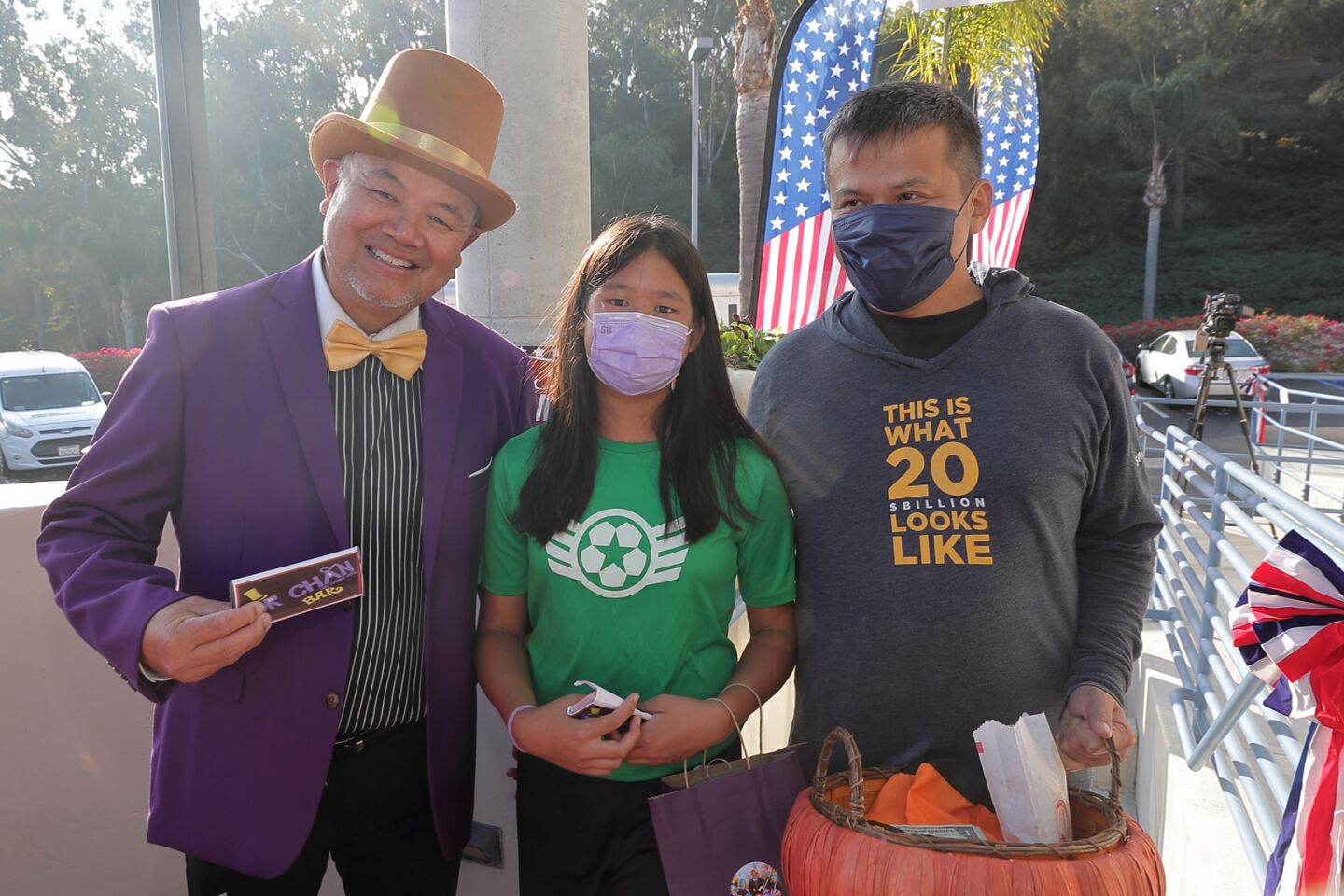 Dr. Curtis Chan (aka Willy Wonka), Alanis Huang, Jeremy Huang