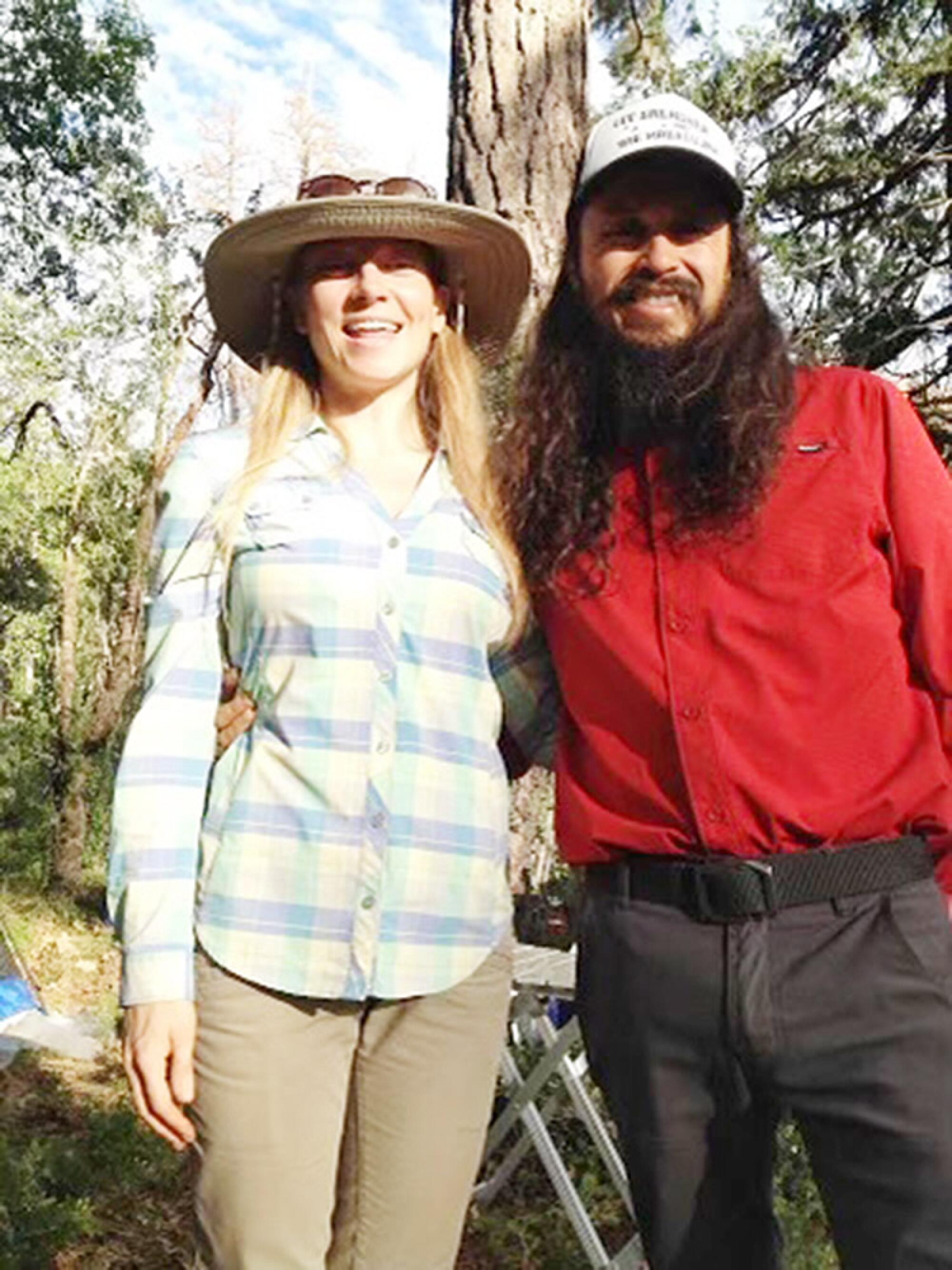 Anna Moore and Anthony Flores camping in the Sierra Nevada in 2015.