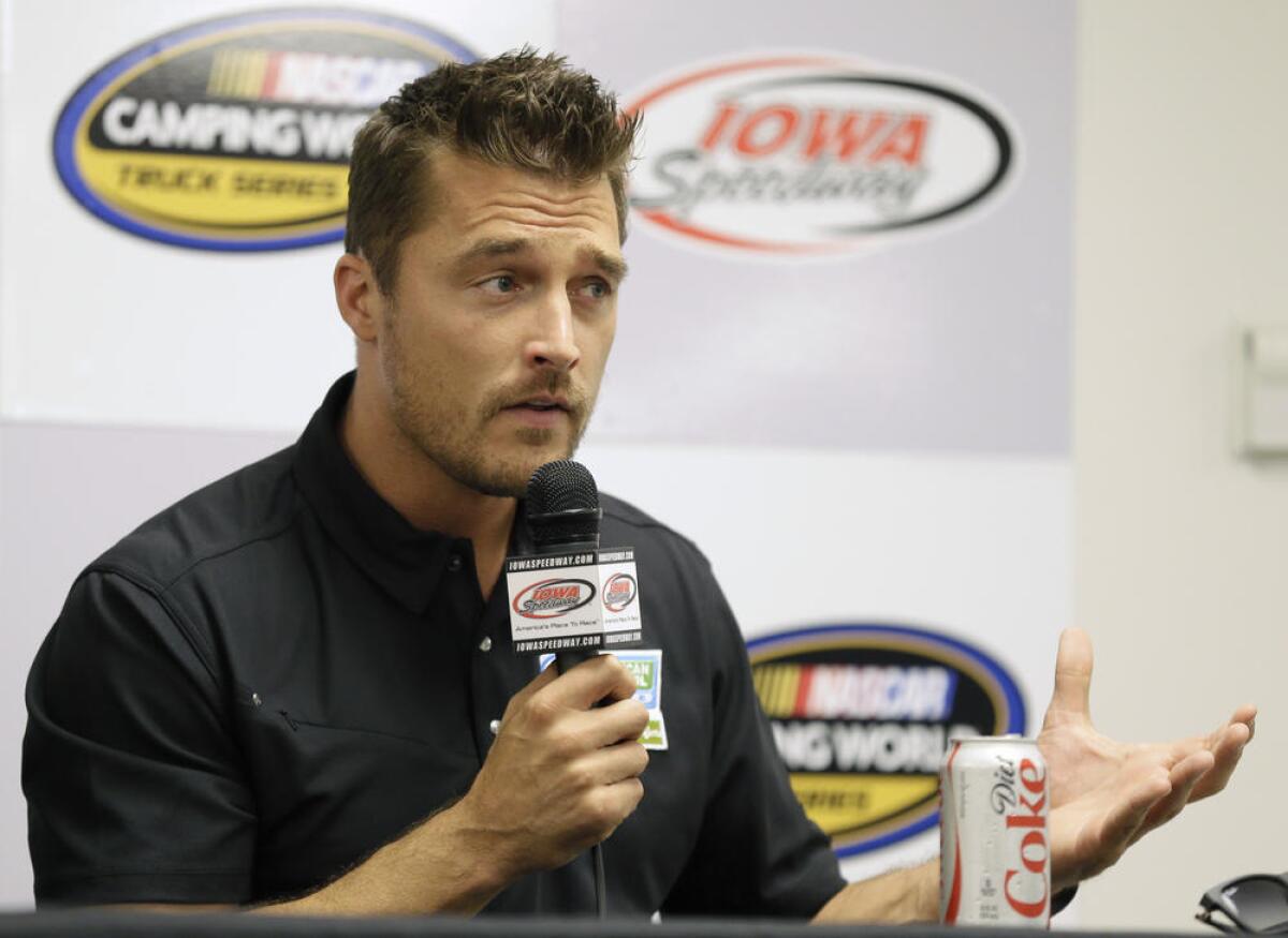 Chris Soules attends a NASCAR event on June 19, 2015.