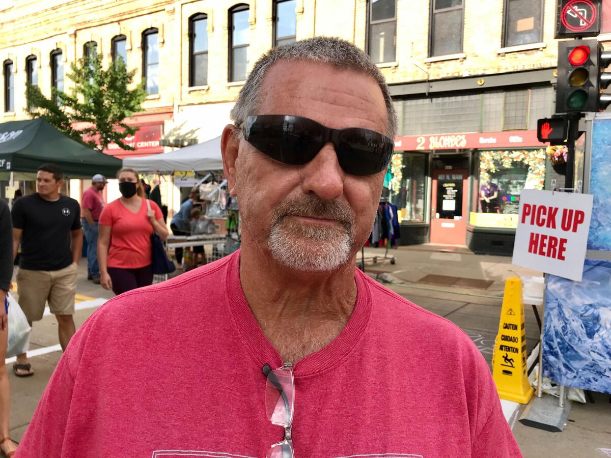 Tom Winkels, a Trump supporter, believes the polls are wrong about support for the president in Wisconsin.