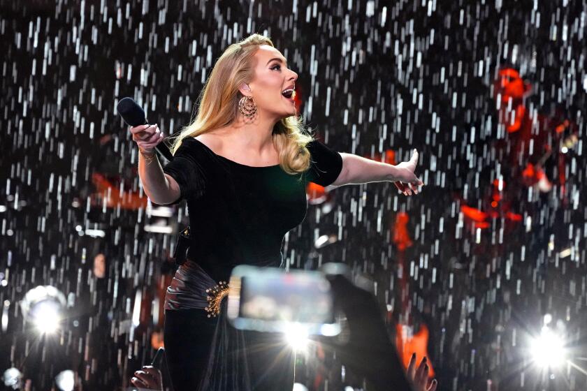 LAS VEGAS, NEVADA - NOVEMBER 18: Adele performs onstage during the "Weekends with Adele" Residency Opening at The Colosseum at Caesars Palace on November 18, 2022 in Las Vegas, Nevada. (Photo by Kevin Mazur/Getty Images for AD)
