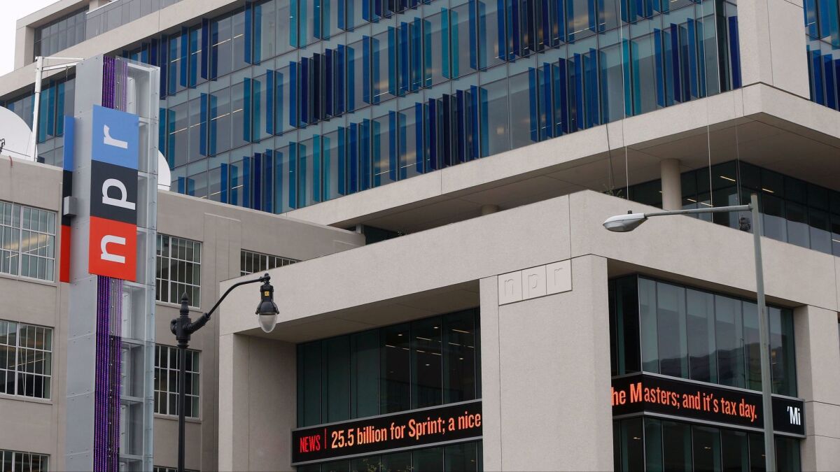 National Public Radio, whose Washington, D.C., headquarters are shown, has seen two senior news executives depart in recent weeks after allegations of sexual misconduct.
