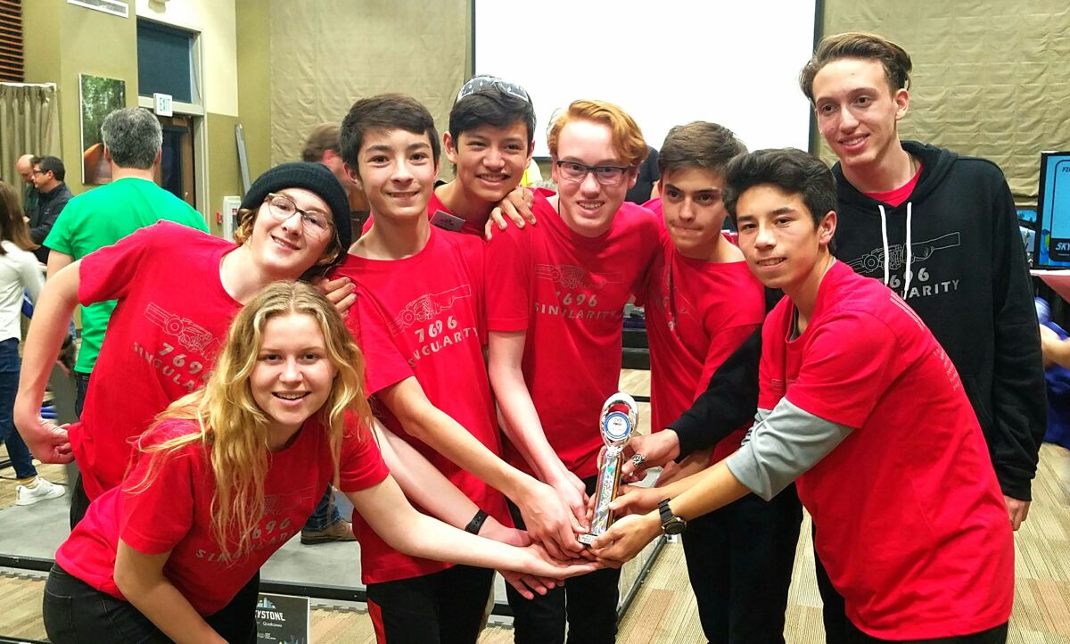 7696 wins fourth tournament (left to right): Carlee Weber, Ryden Weber, David Scuba, Brandon Shen, Brandon Powell, Nick Sanford, Daniel Scuba and Dylan Powell.