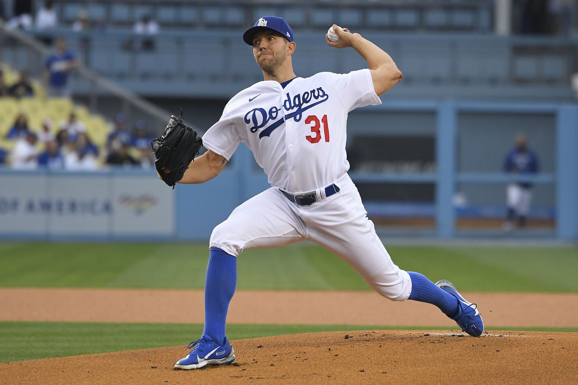 Tyler Anderson pitched six scoreless innings Friday in the Dodgers' 6-1 win.