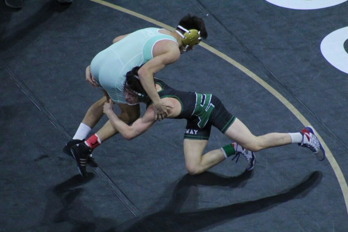 Paul Kelly of Poway High won the third-place medal for 138 pounds at this year's state wrestling tournament.