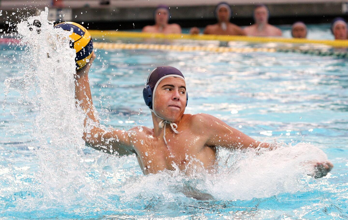 Crescenta Valley's against Pasadena in a Pacific League boys water polo first round playoff at Burbank High School on Tuesday, October 29, 2013. (Tim Berger/Staff Photographer)