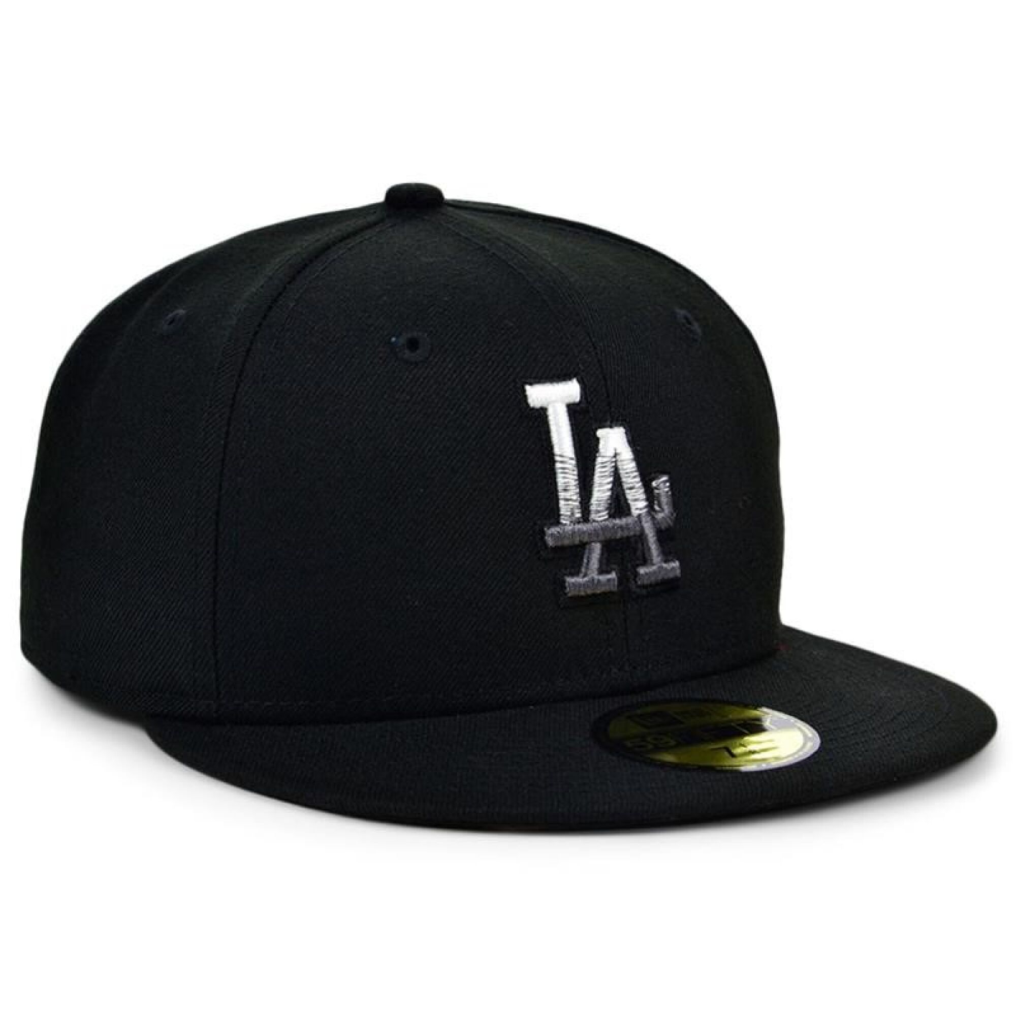 25 Dodger fashion caps in a wide range of colors are displayed side byside.
