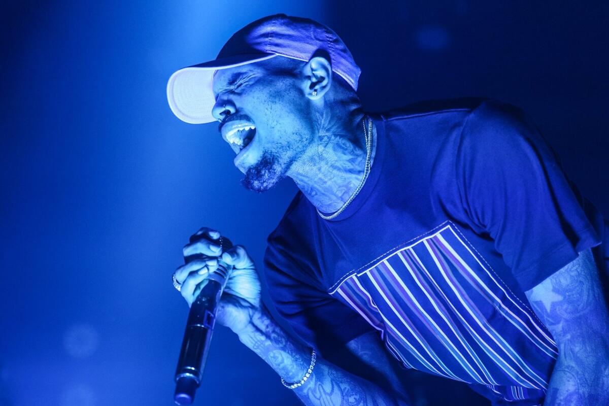 Las Vegas police are investigating an allegation of battery against R&B singer Chris Brown.