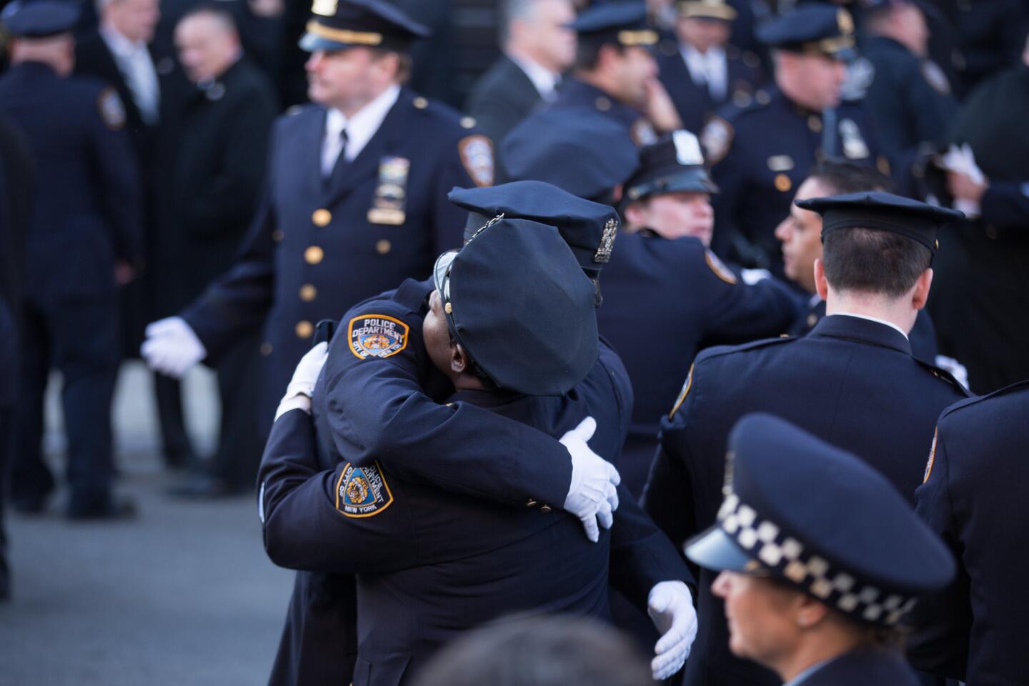 NYPD Officer Rafael Ramos' funeral