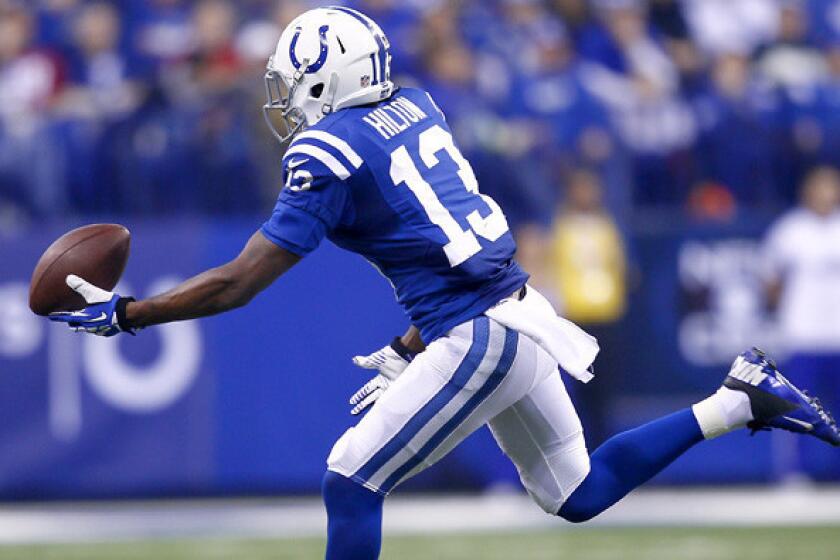 Indianapolis receiver T.Y. Hilton could be the key to a victory in the AFC playoffs on Saturday: Can the Patriots contain him or will the Colts exploit his big-play capability.