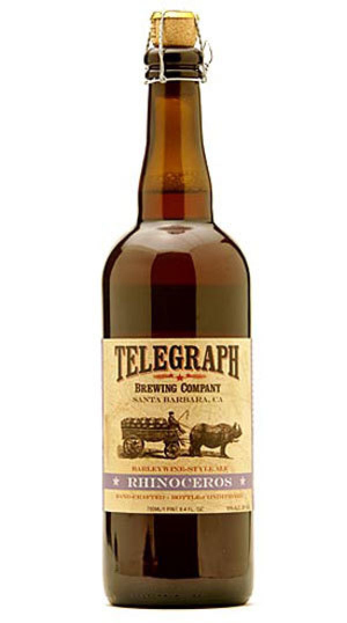 Telegraph Brewing Co. Rhinoceros Barleywine-Style Ale.