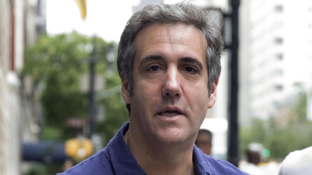 Michael Cohen, President Trump's former personal attorney.