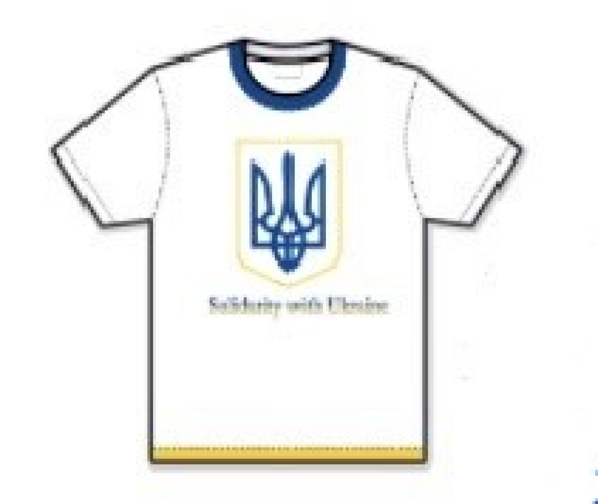 One of the T-shirt designs to be sold by Ryan Garcia, owner of G3 Printing in National City, to aid the Ukrainian military.