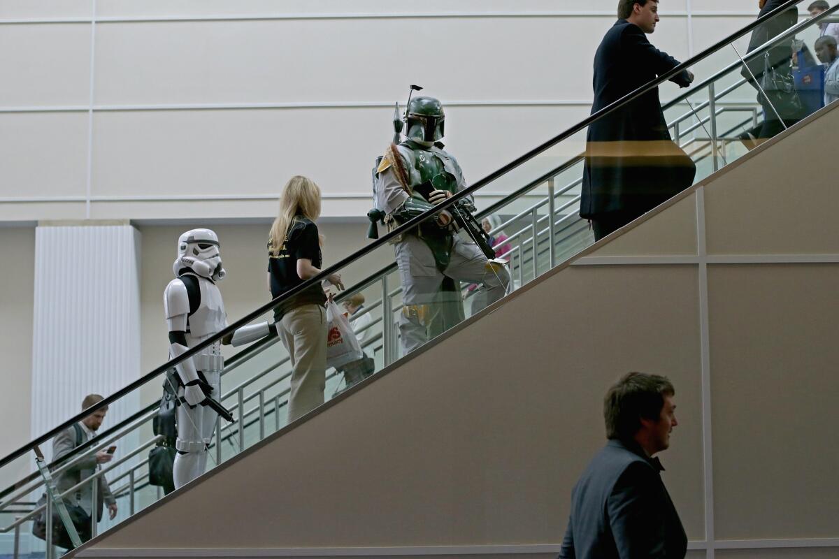"Star Wars" is so mainstream now that even tea party Republicans co-opt it. Characters from the movie took part in a book promotion at the Conservative Political Action Conference in Maryland this month.