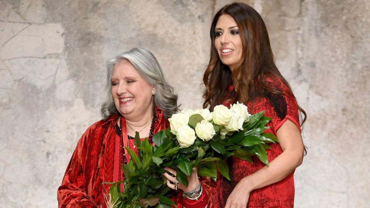 Laura Biagiotti and her daughter Lavinia.