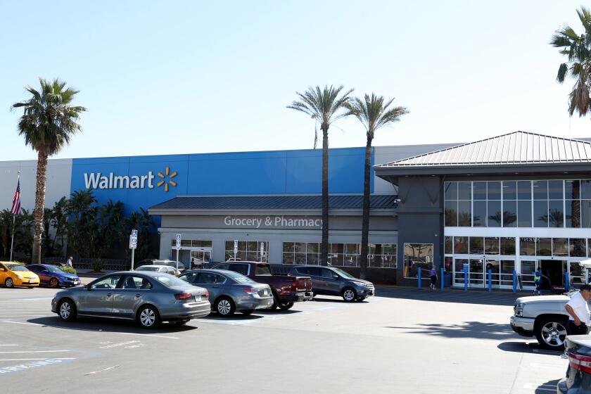 Employees were evacuated for a few minutes after a suspicious phone call was received at the Walmart store on Victory Pl. in Burbank, on Wednesday, Feb. 26, 2020.