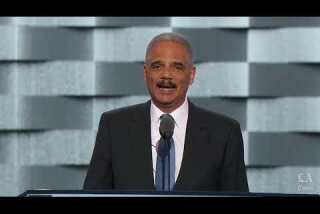 Watch: Eric Holder makes case for Hillary Clinton at the Democratic National Convention