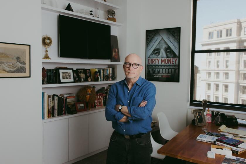 NEW YORK - APRIL 16, 2024: Filmmaker Alex Gibney who recently made "In Restless Dreams - The Music of Paul Simon" in New York on Tuesday, April 16, 2024. (Justin Jun Lee / For The Times)
