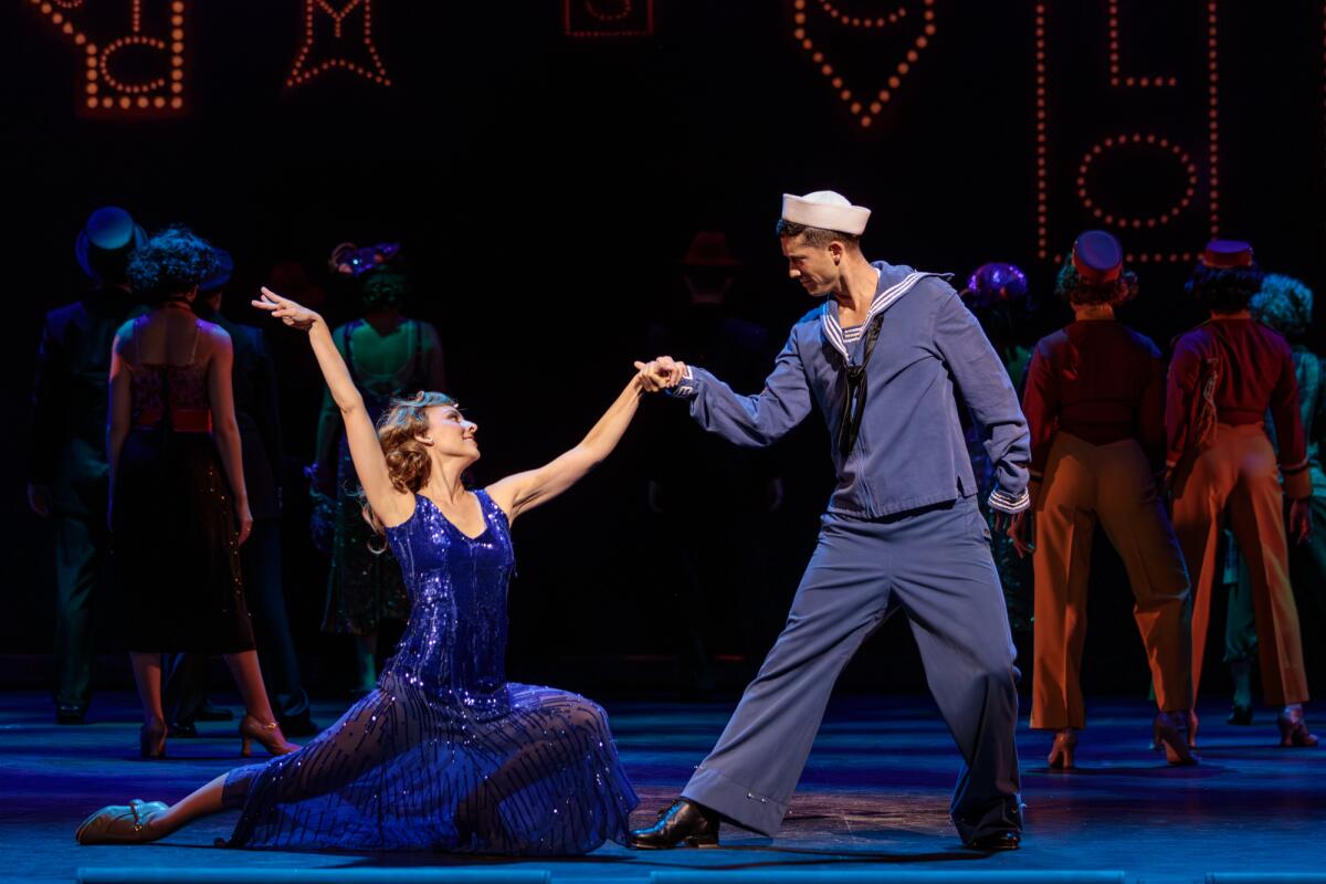 Two dancers perform in Moonlight's "42nd Street."