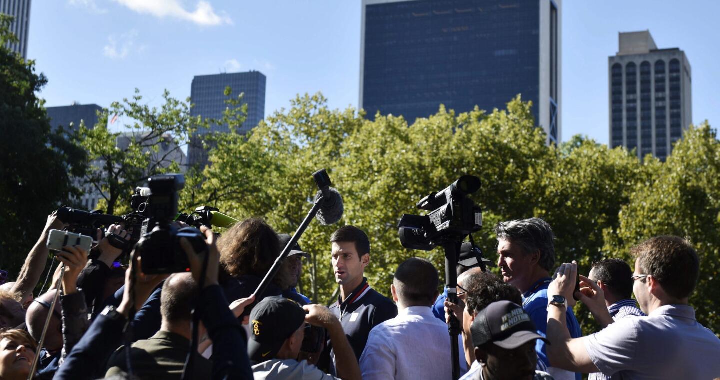 Novak Djokovic celebra su segundo Abierto de Estados Unidos