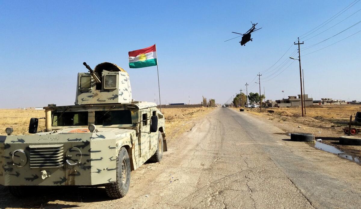 The Iraqi village of Shakoli outside Bartella on Thursday.