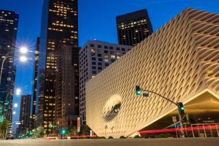 The Broad Museum on Grand Avenue in downtown Los Angeles, photographed in 2019