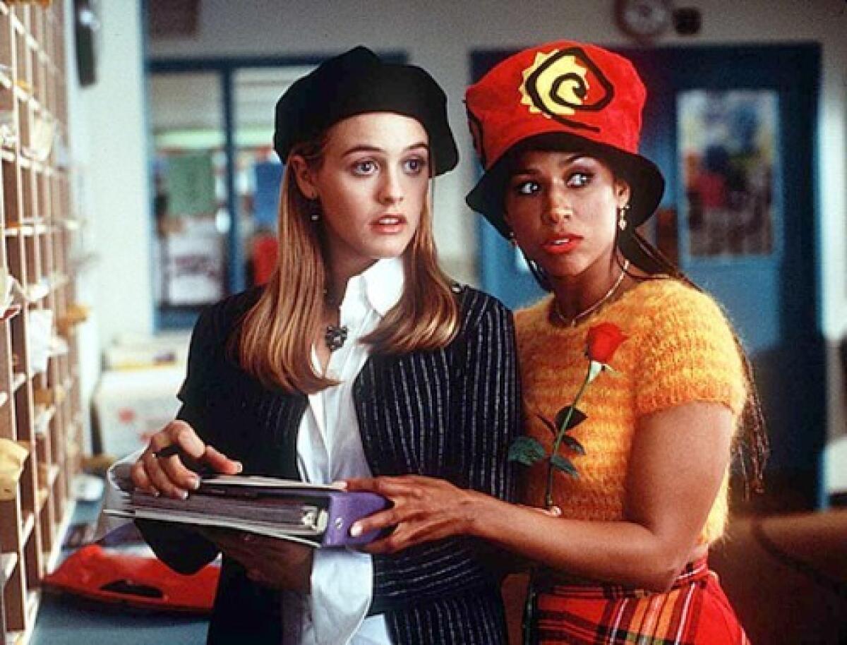 Alicia Silverstone, left, and Stacey Dash in the film "Clueless."  