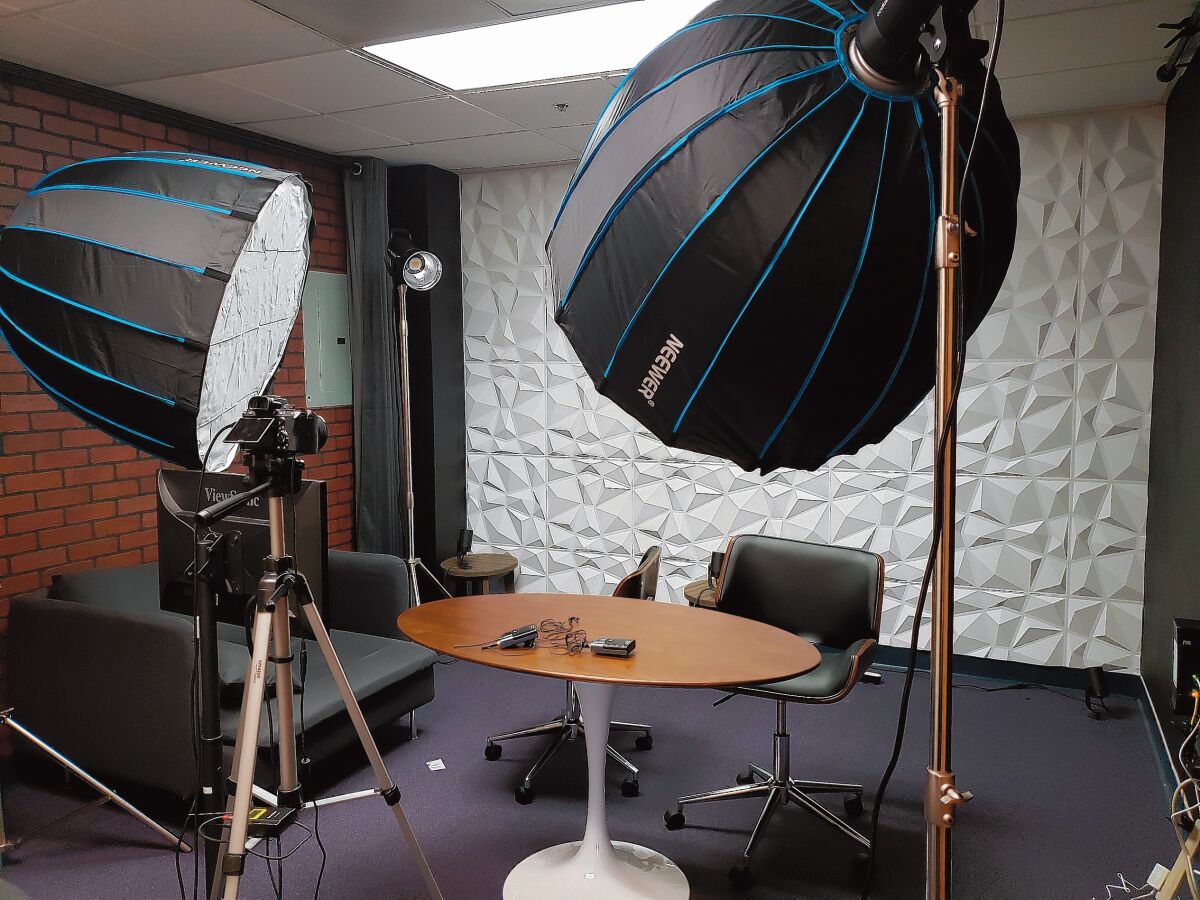 One of Online Performers Group’s in-house studios for video-game streaming