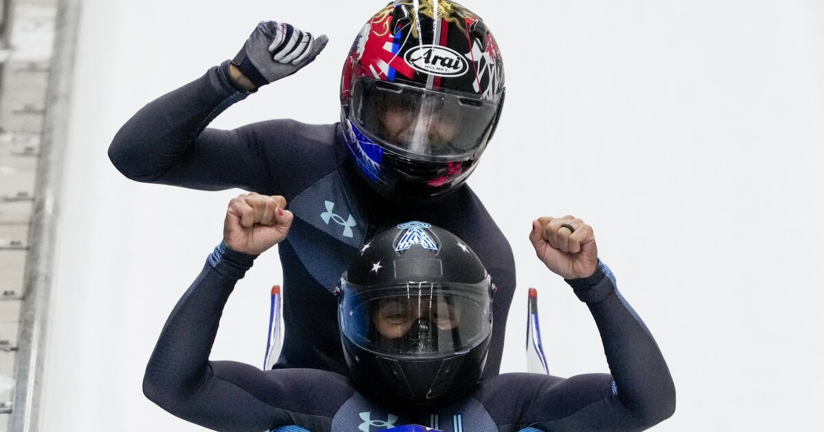 American Elana Meyers Taylor adds to medal haul, takes bronze in two-woman bobsled