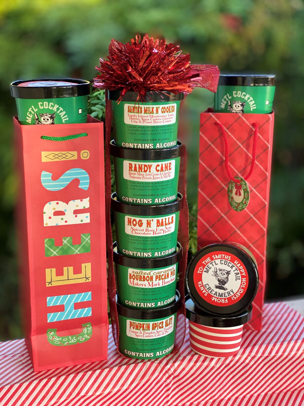 Boozy ice cream holiday packs from Metl.