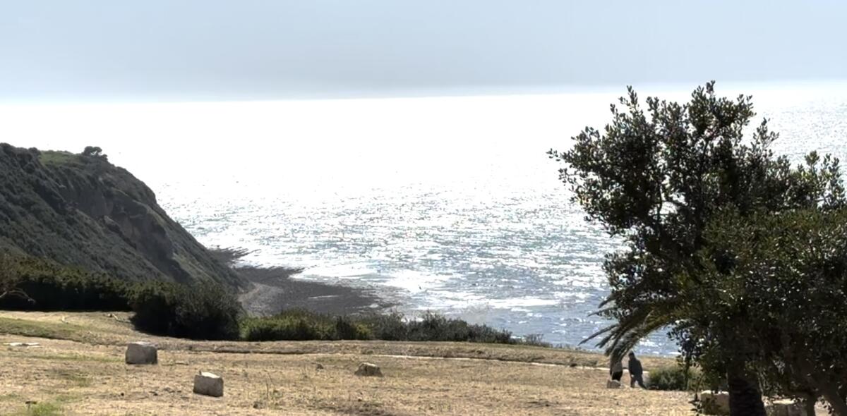 The view from Palos Verdes Drive on the way the Palos Verdes High.