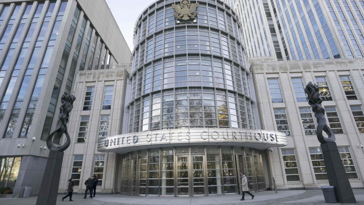 The Brooklyn Federal Courthouse where the trial of Joaquin "El Chapo" Guzman is taking place.
