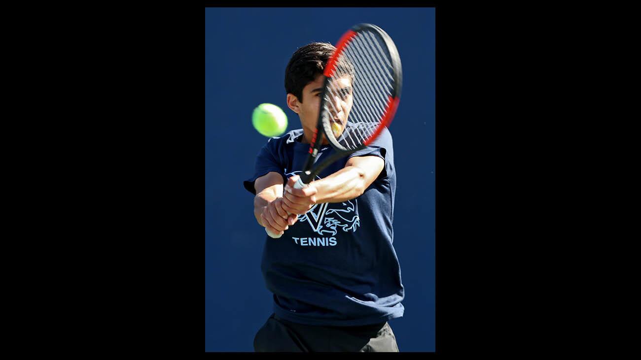 Photo Gallery: Crescenta Valley boys tennis vs. St. Francis
