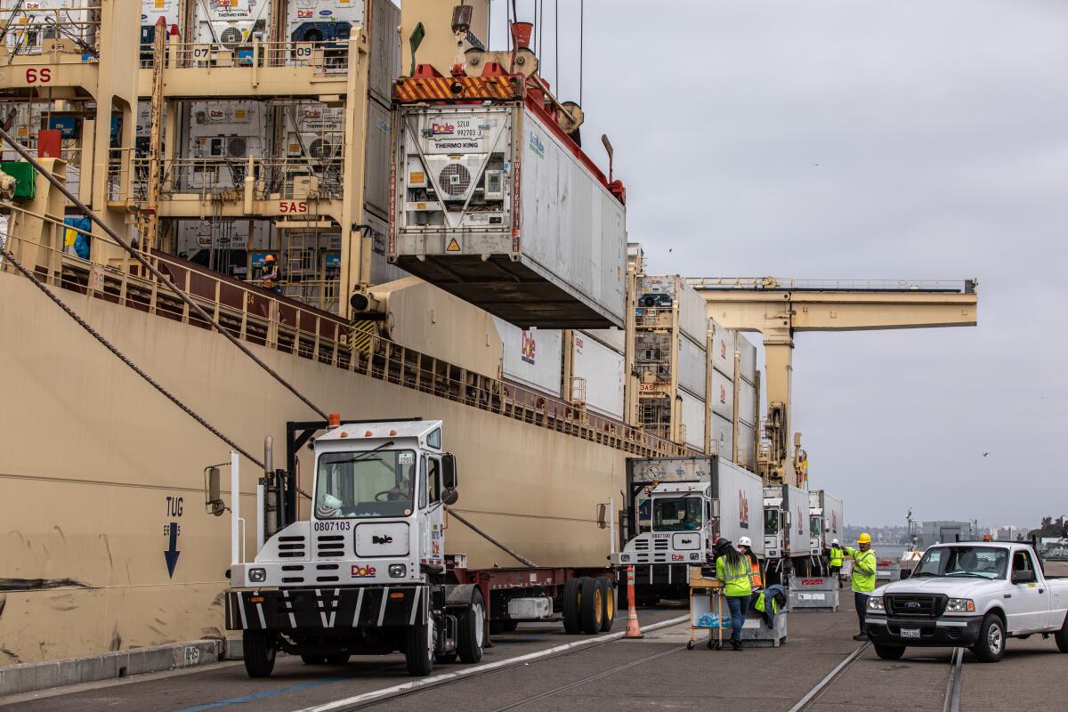 Dole Food Company is the anchor tenant for the port's Tenth Avenue Marine Terminal