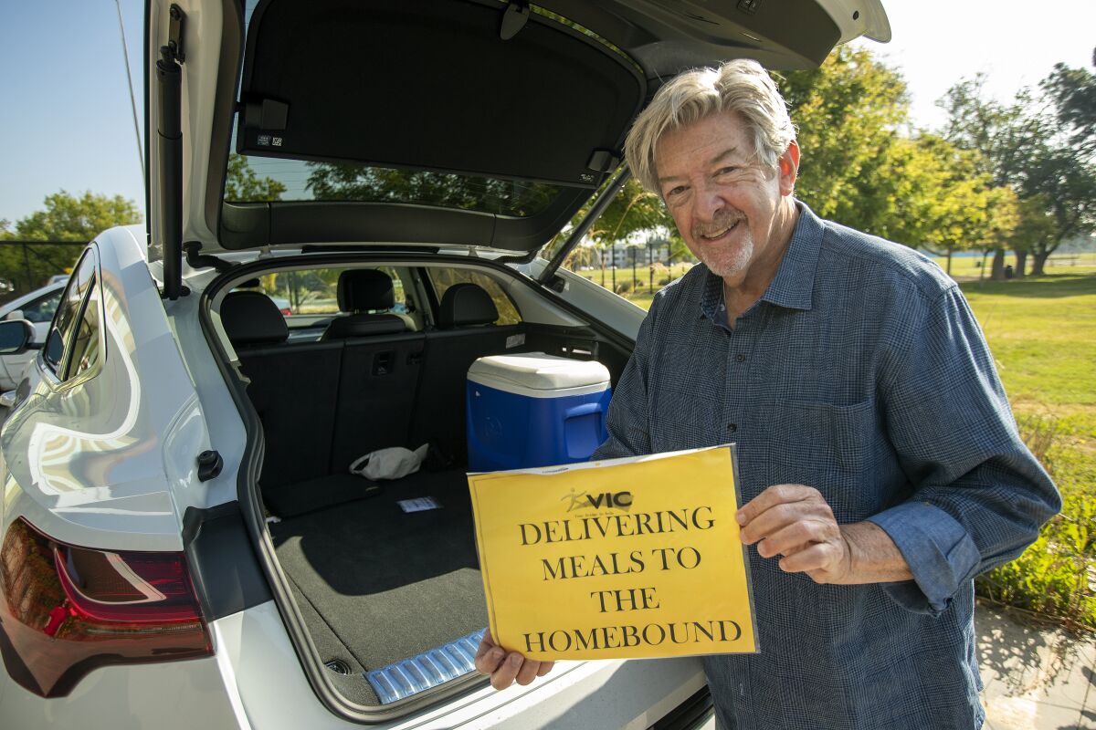 Bob Feldman, 74, a volunteer driver for the Valley InterCommunity Council.