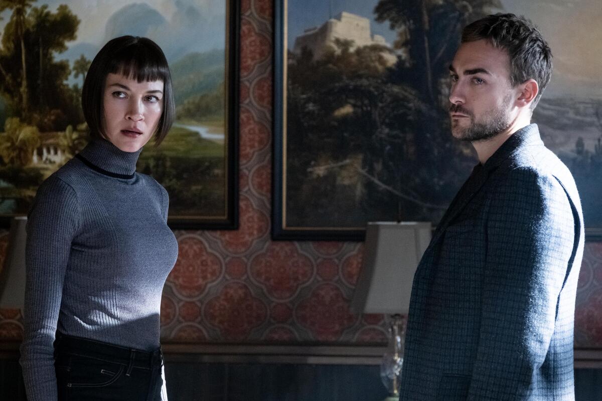 Sydney Lemmon and Tom Austen play estranged siblings in "Helstrom."
