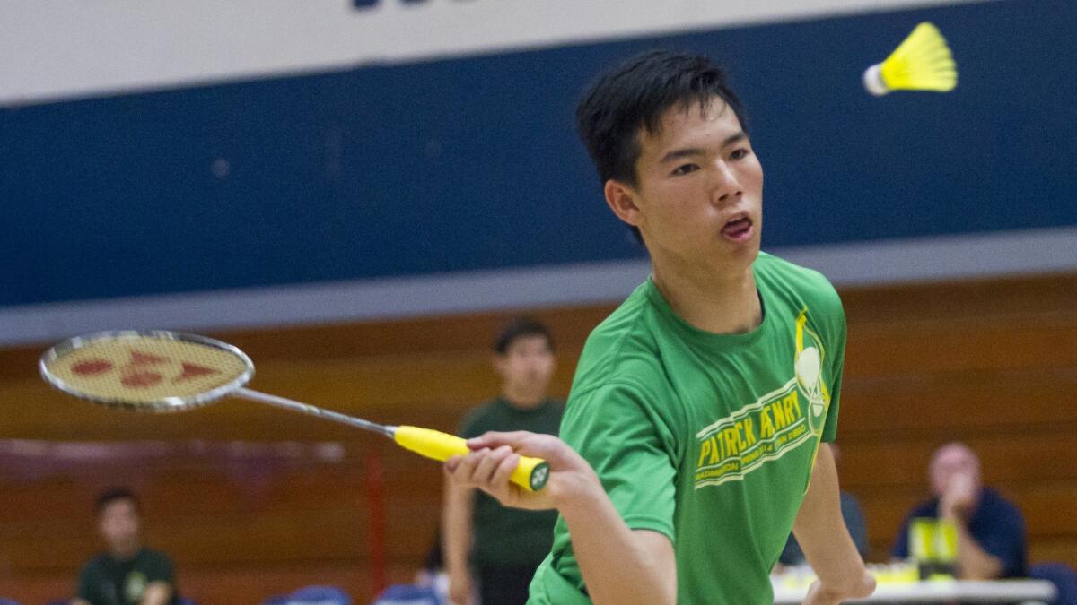 Patrick Henry clinches badminton team title - The San Diego Union-Tribune