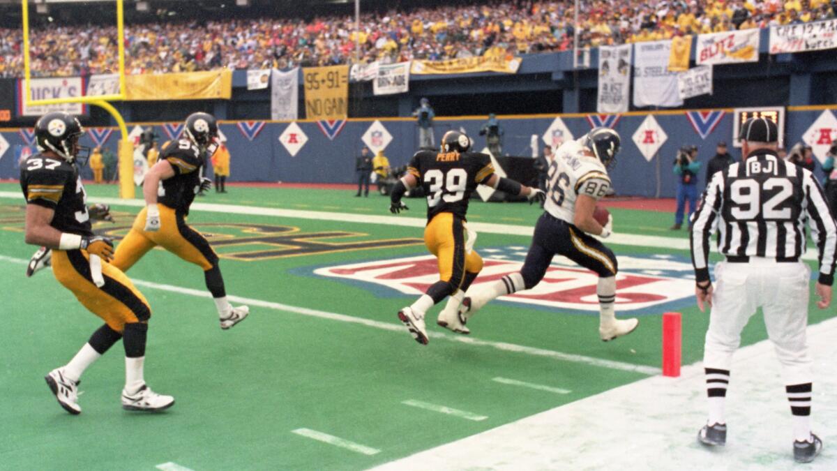 25 years ago today: Chargers beat Steelers to reach Super Bowl