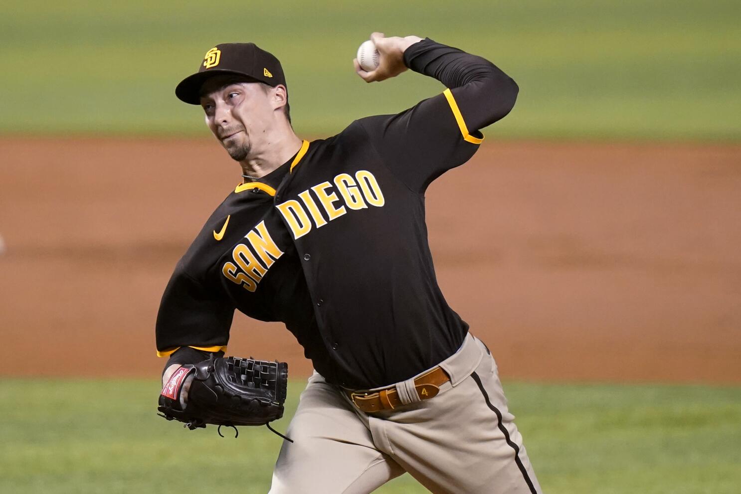 Left-hander Blake Snell's contract with the San Diego Padres