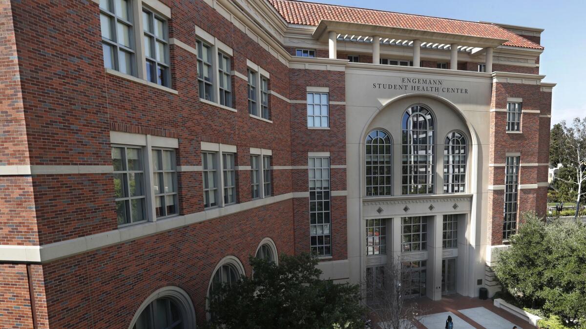 The exterior of USC's student health center, where scores of patients saw Dr. George Tyndall for gynecological care.