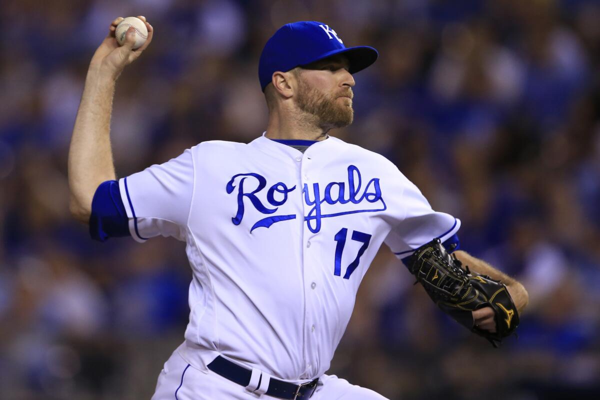 Wade Davis pitches for Kansas City against the Chicago White Sox on Sept. 17.