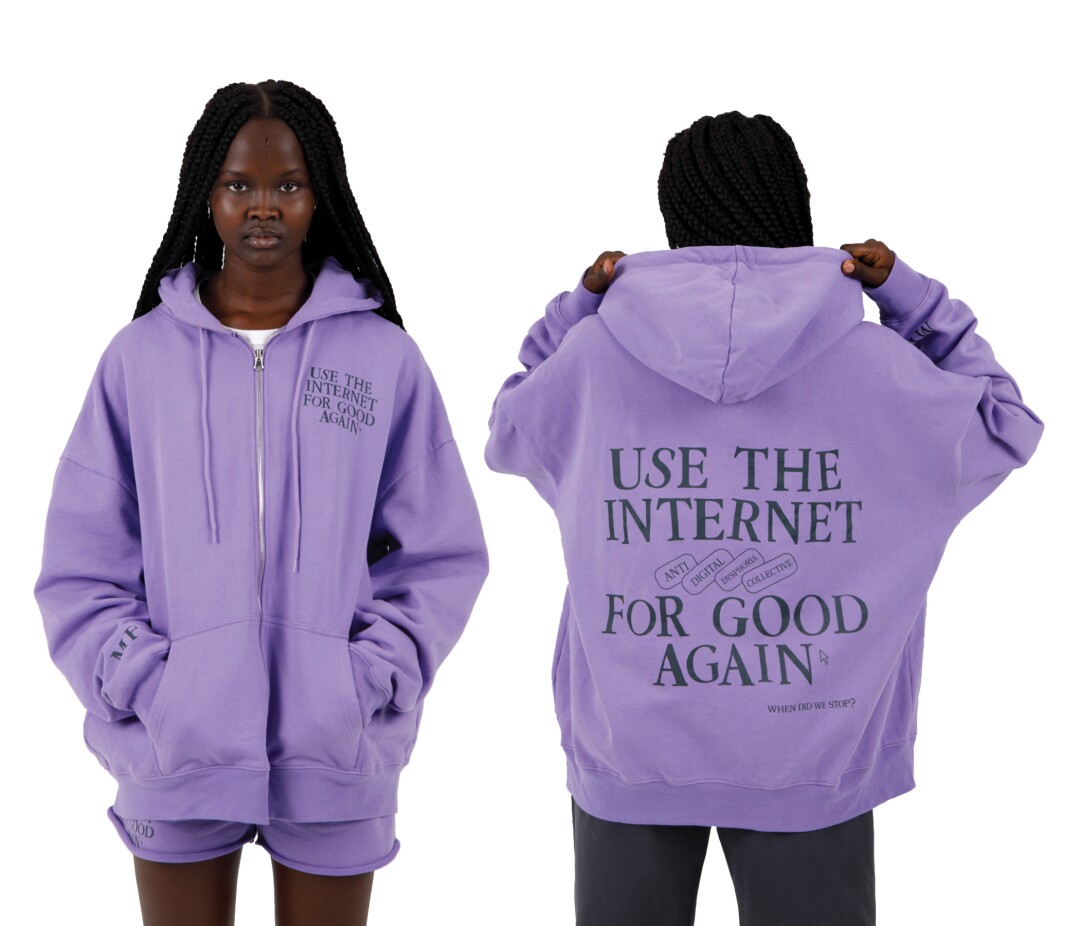 Use the Internet for Good sweatshirt from The Mayfair Group.