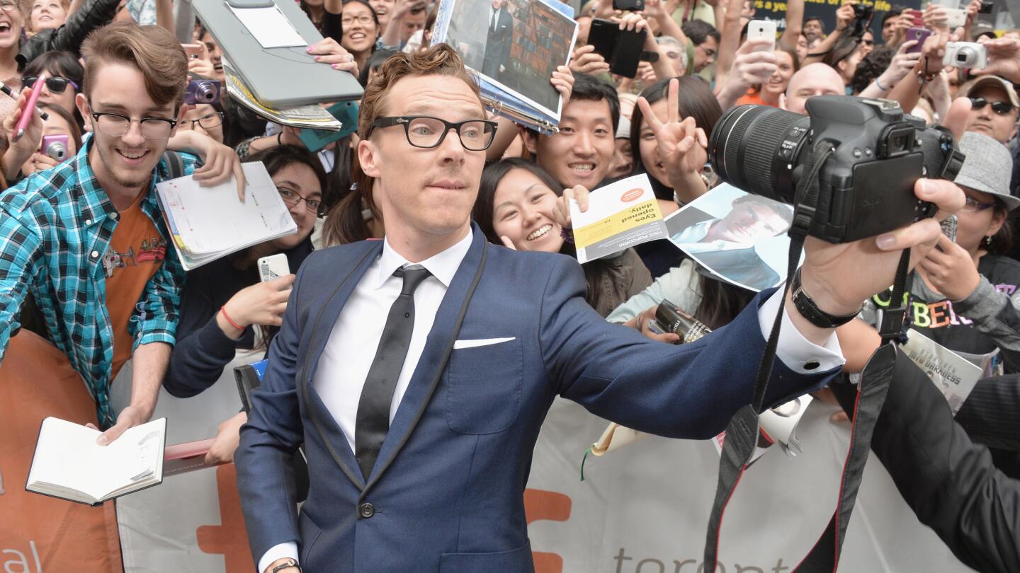 Celebrity selfies | Benedict Cumberbatch