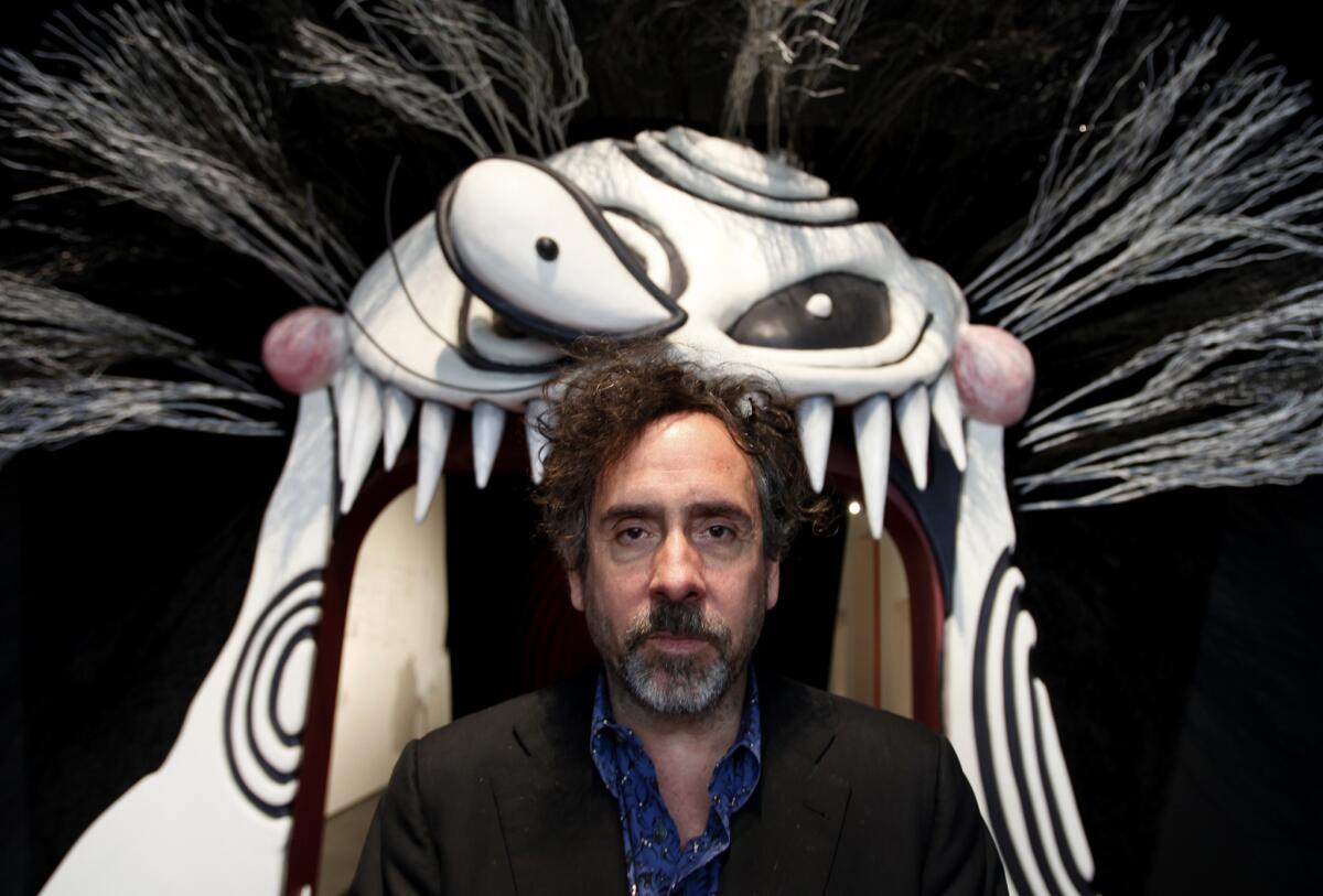 Tim Burton, seen at his LACMA exhibition in 2011, directed "Big Eyes," a Weinstein Co. fall release based on painters Walter and Margaret Keane and starring Amy Adams.