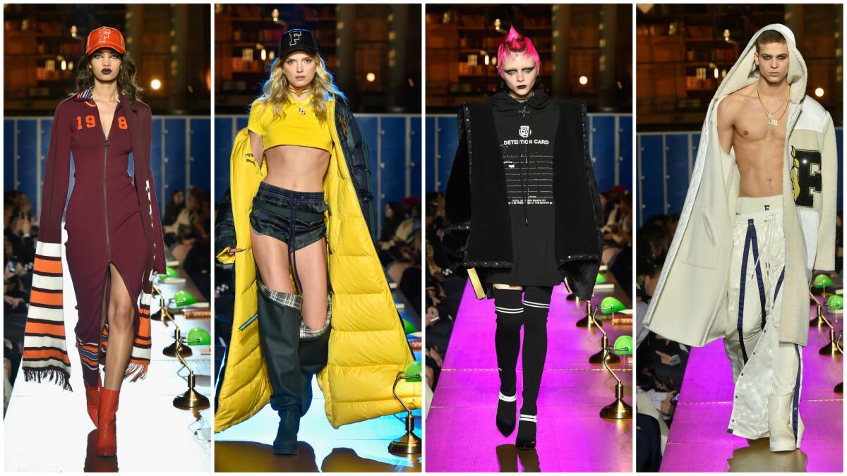 Looks from the fall 2017 Fenty Puma by Rihanna show at Paris Fashion Week on March 6.